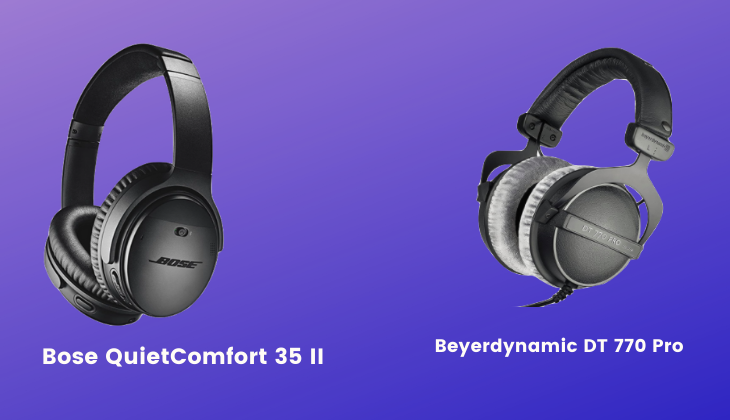 Beyerdynamic DT 770 Pro vs Bose QuietComfort 35 II