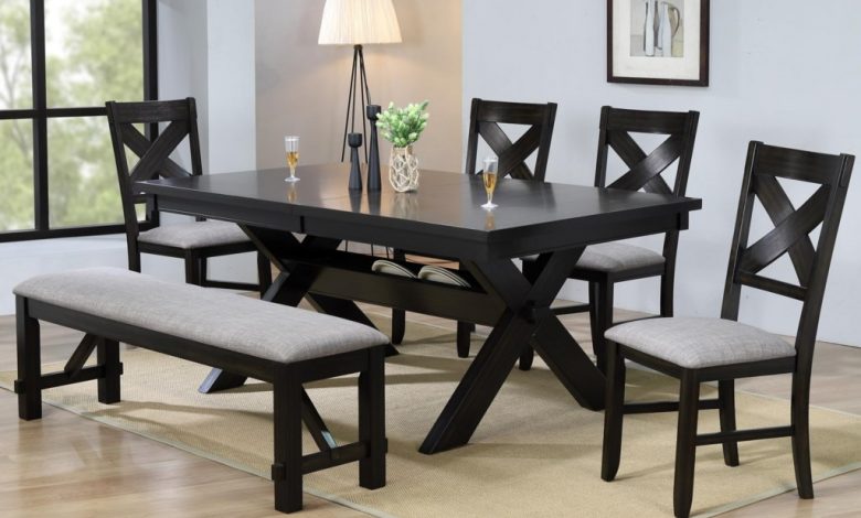 Wooden Dining Table and Chair