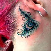 unique peacock tattoos