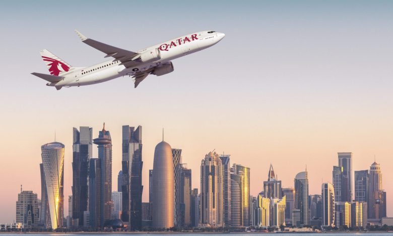 Where does Qatar Airways base in the UK?